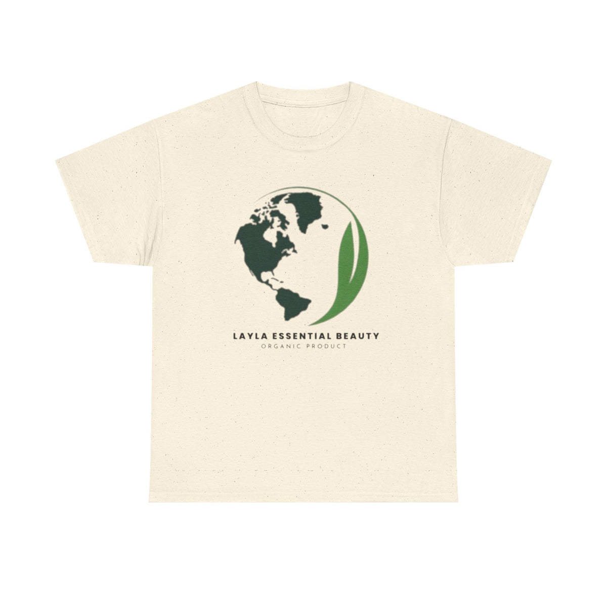 Layla Eco-Friendly Unisex Heavy Cotton Tee, Casual Wear, Sustainable Fashion, Gift for Nature Lovers, Earth Day Tee