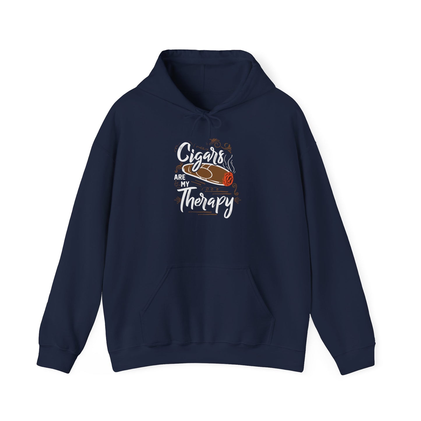 Unisex Heavy Blend™ Hooded Sweatshirt - Cigar is my Therapy