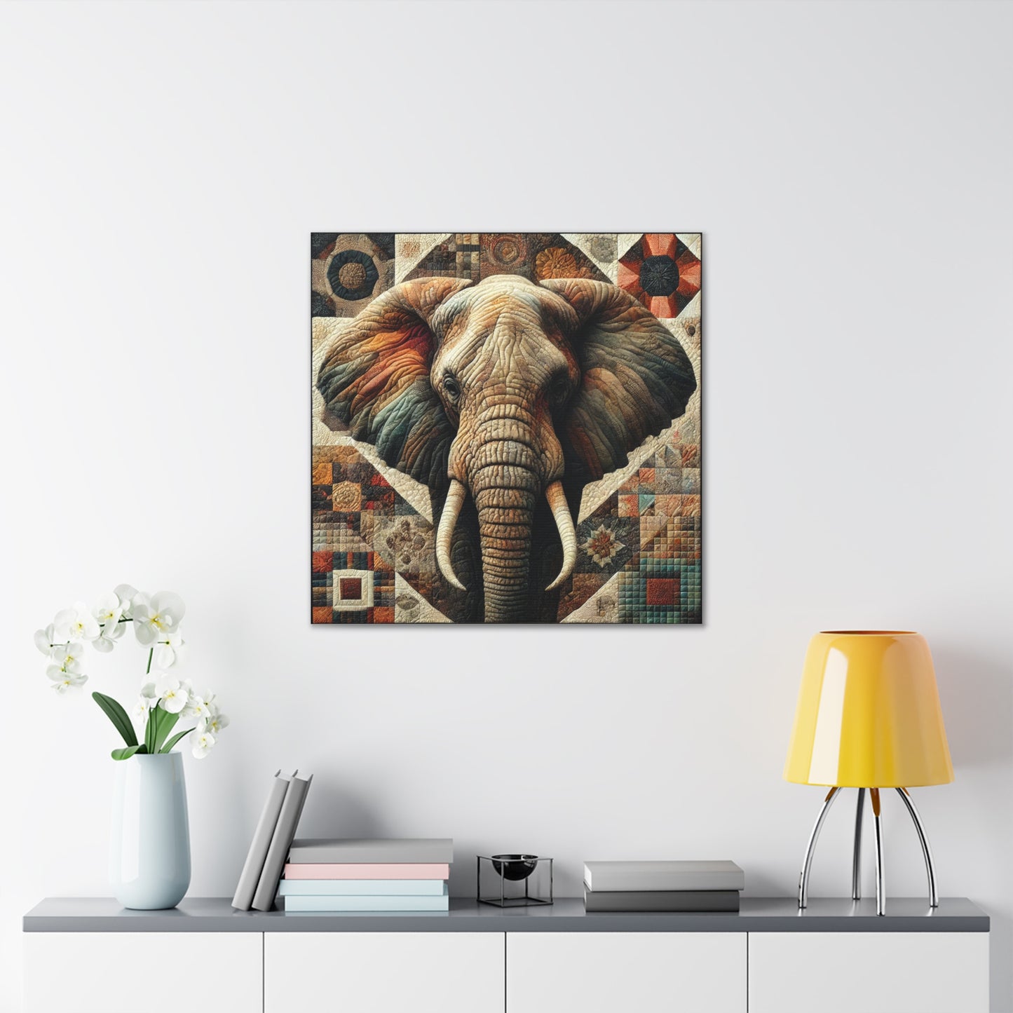 Canvas Gallery Wraps - Quilted Elephant