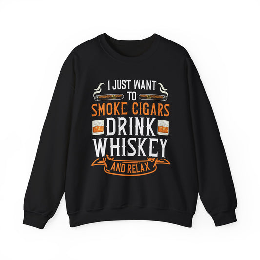 Unisex Heavy Blend™ Crewneck Sweatshirt - I just want to smoke