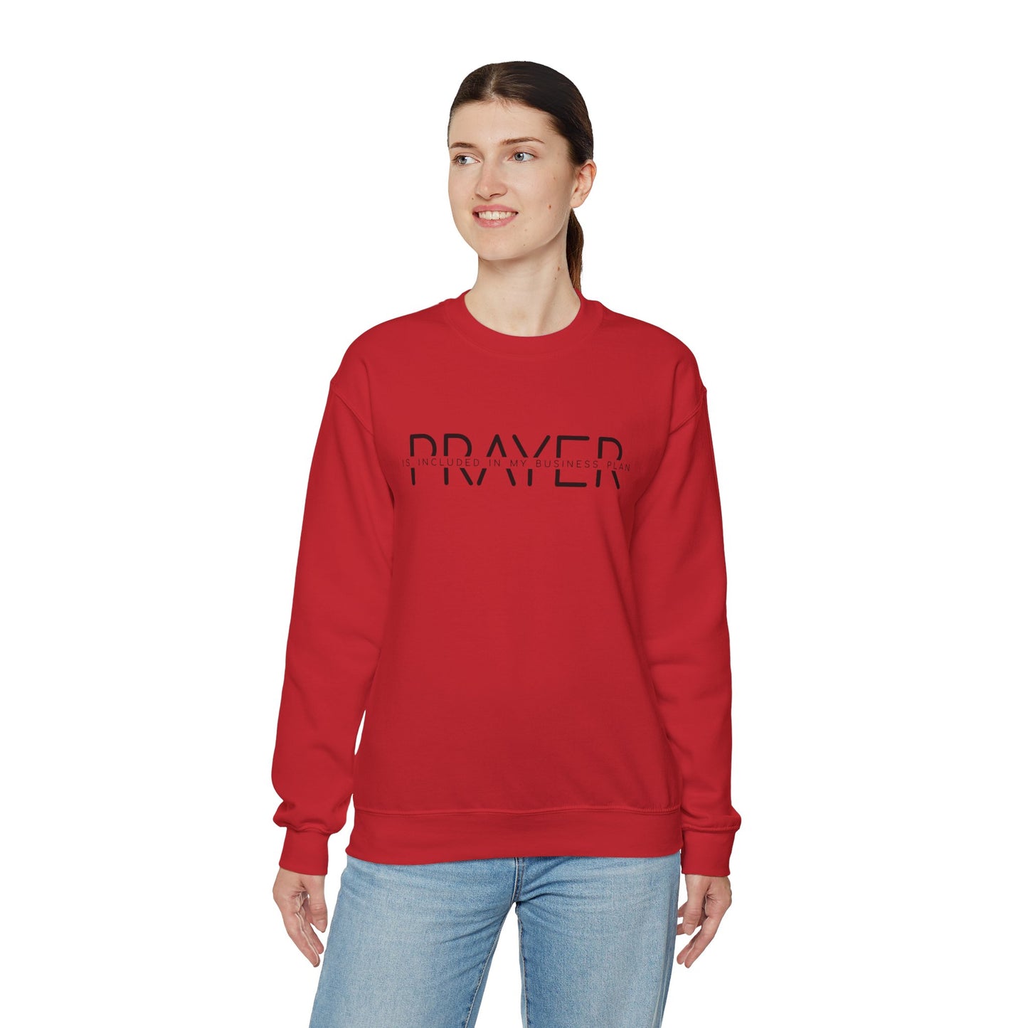 Unisex Heavy Blend™ Crewneck Sweatshirt - Prayer is included on my business plan