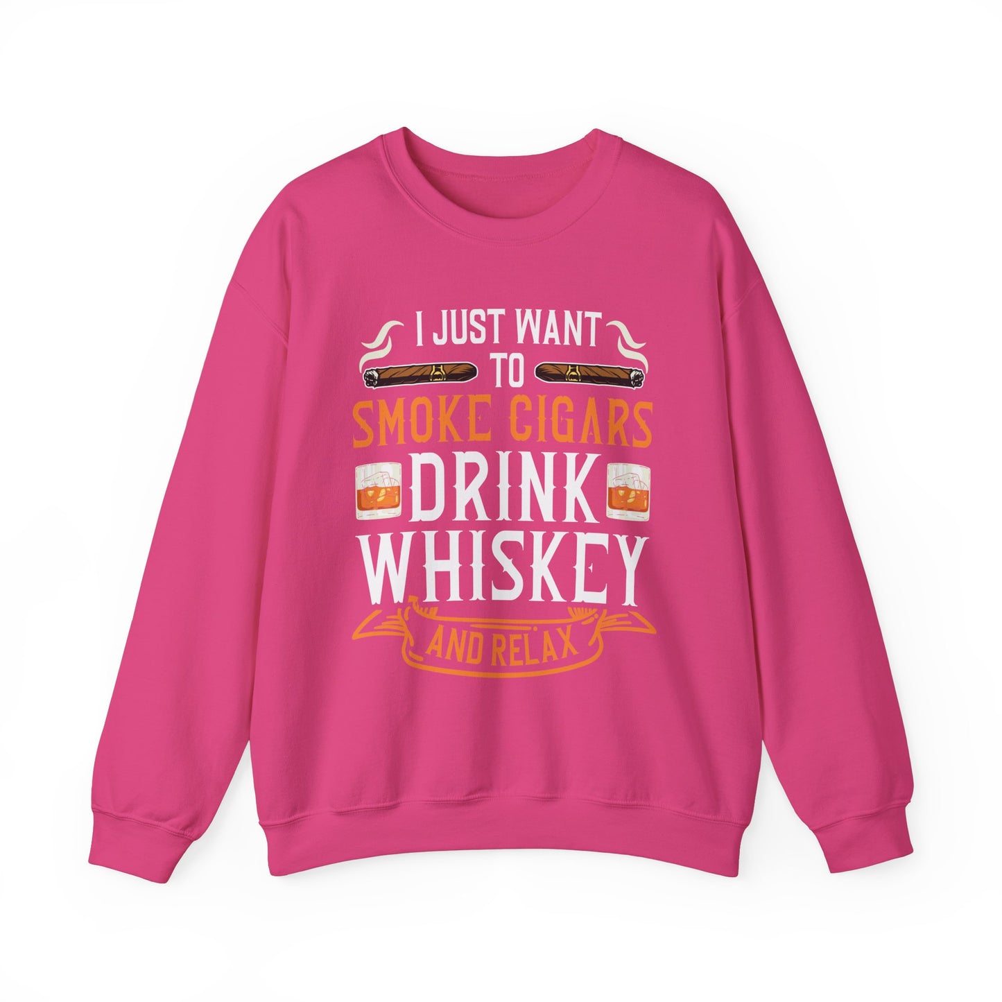 Unisex Heavy Blend™ Crewneck Sweatshirt - I just want to smoke