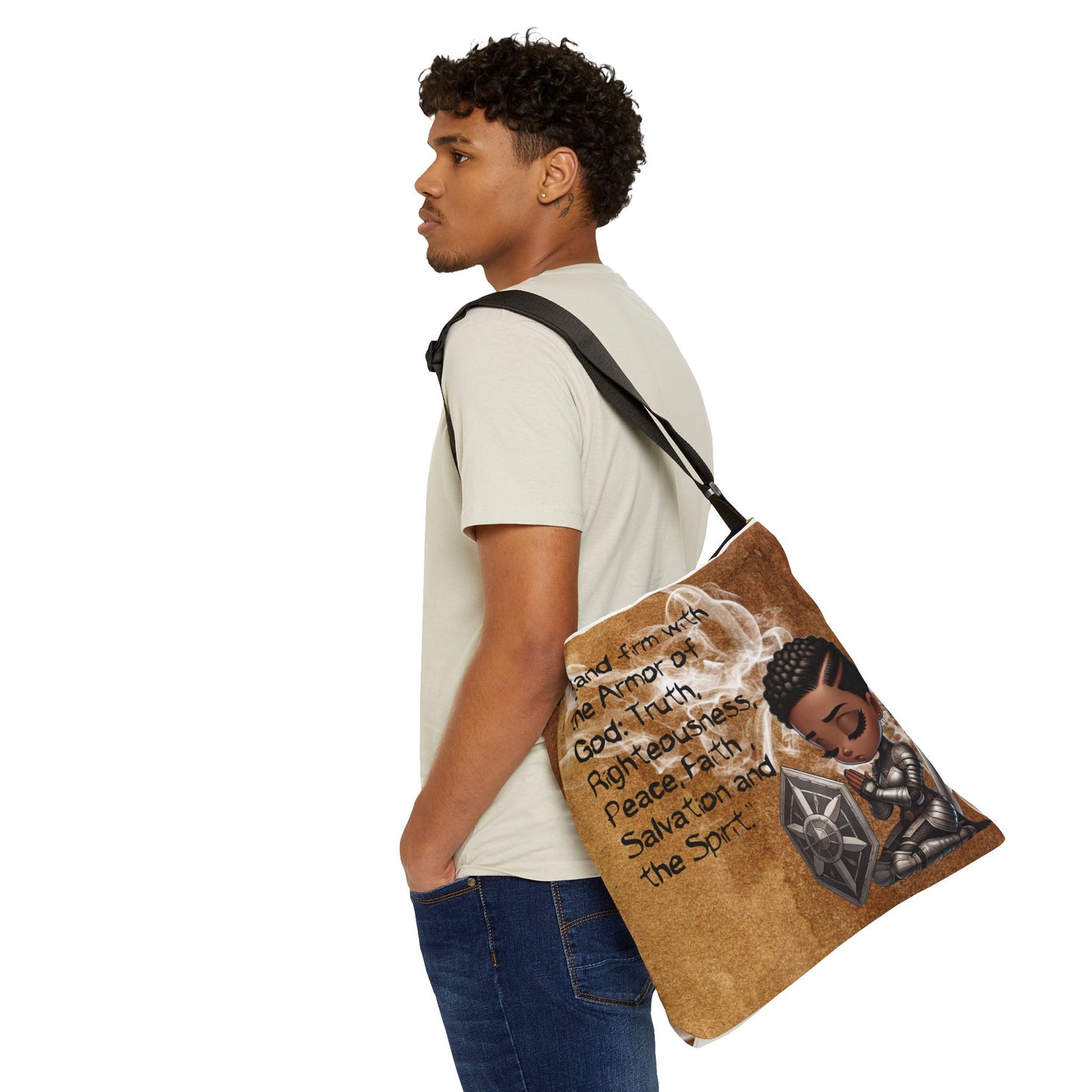 Adjustable Tote Bag  - Armor of God