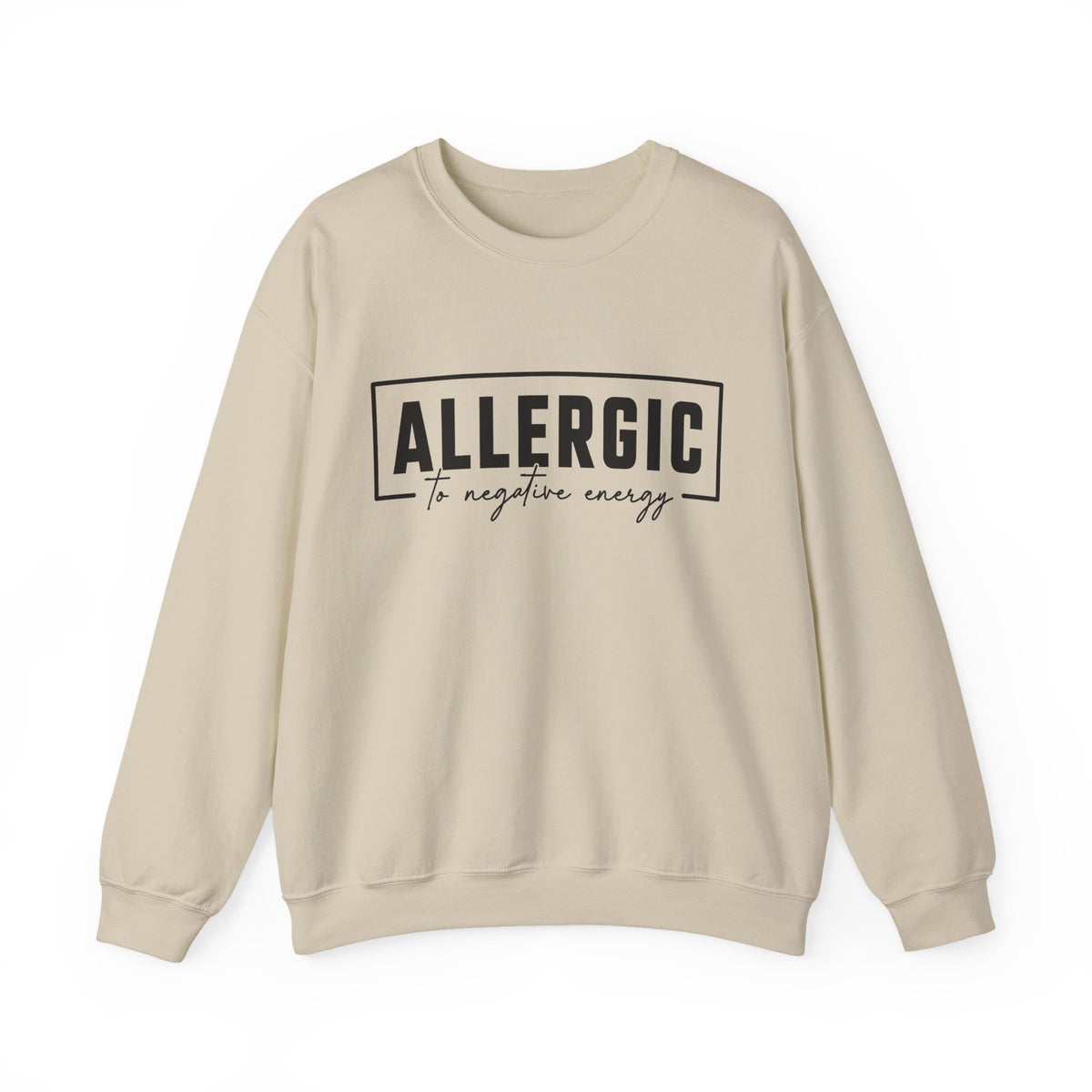 Unisex Heavy Blend™ Crewneck Sweatshirt - Allergic to Negative Energy