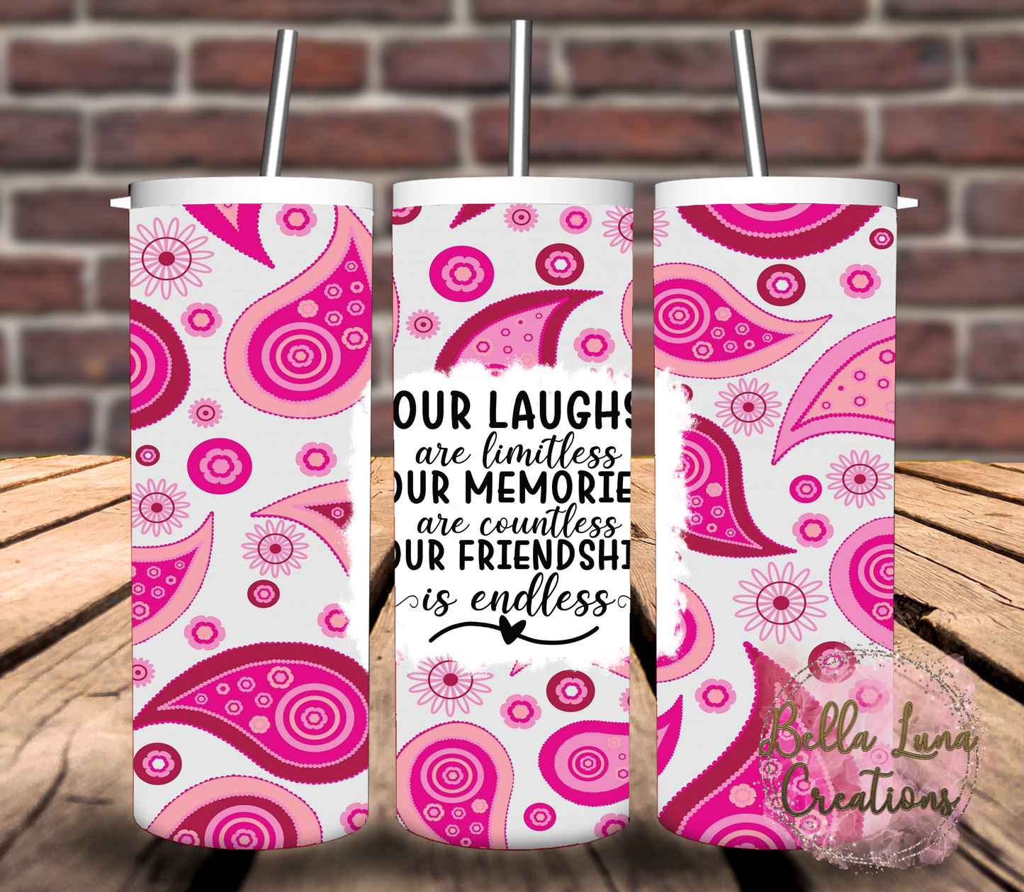 Friendship Digital Design for Tumbler Wrap - Bundle of 5 images