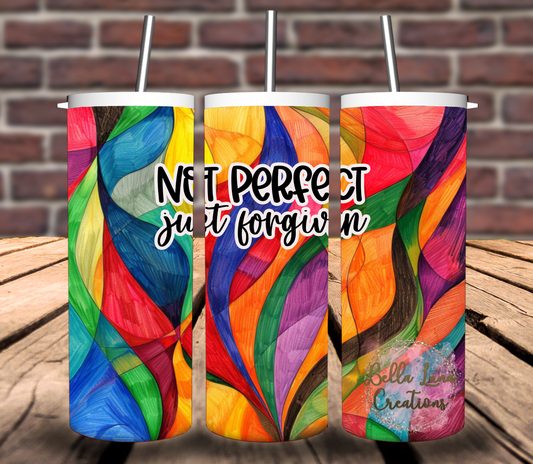 Not perfect- Just Forgiven Tumbler Wrap Bundle _ Digital Design/Digital Download