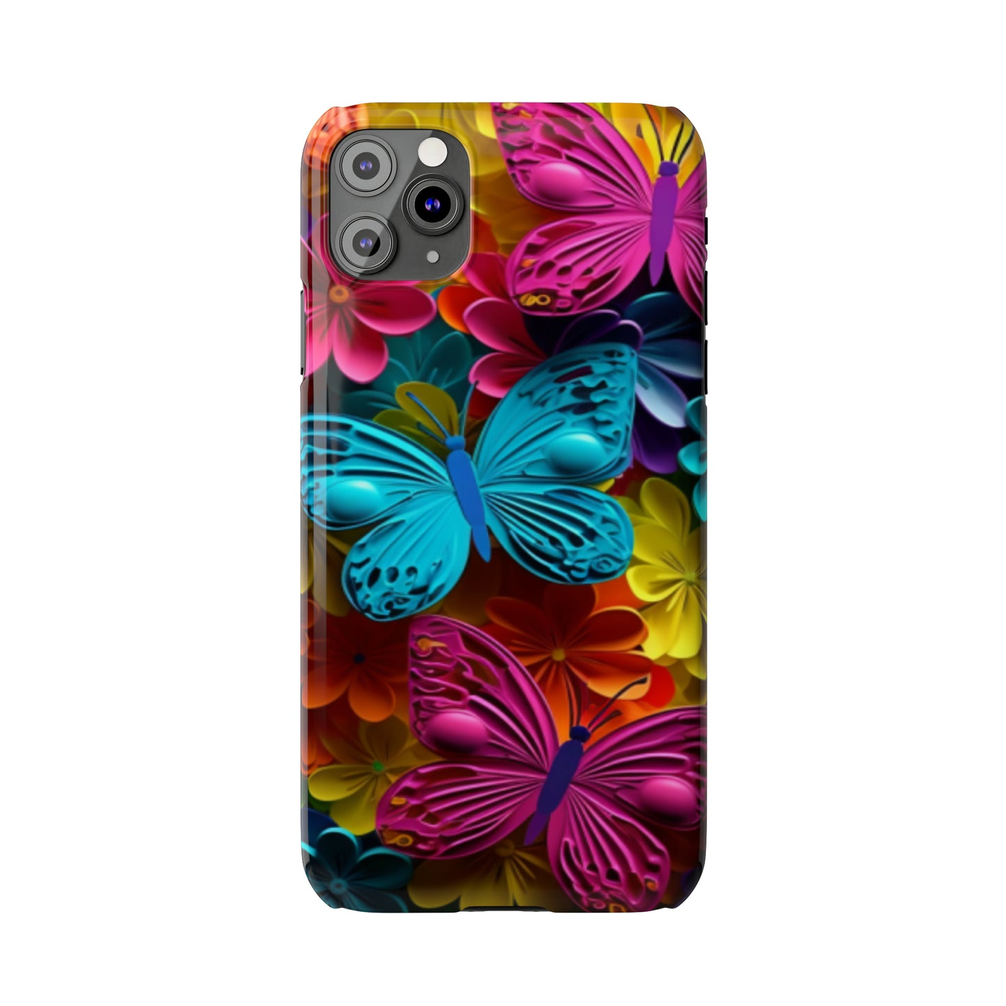 Slim Phone Cases - Colorful Butterflies