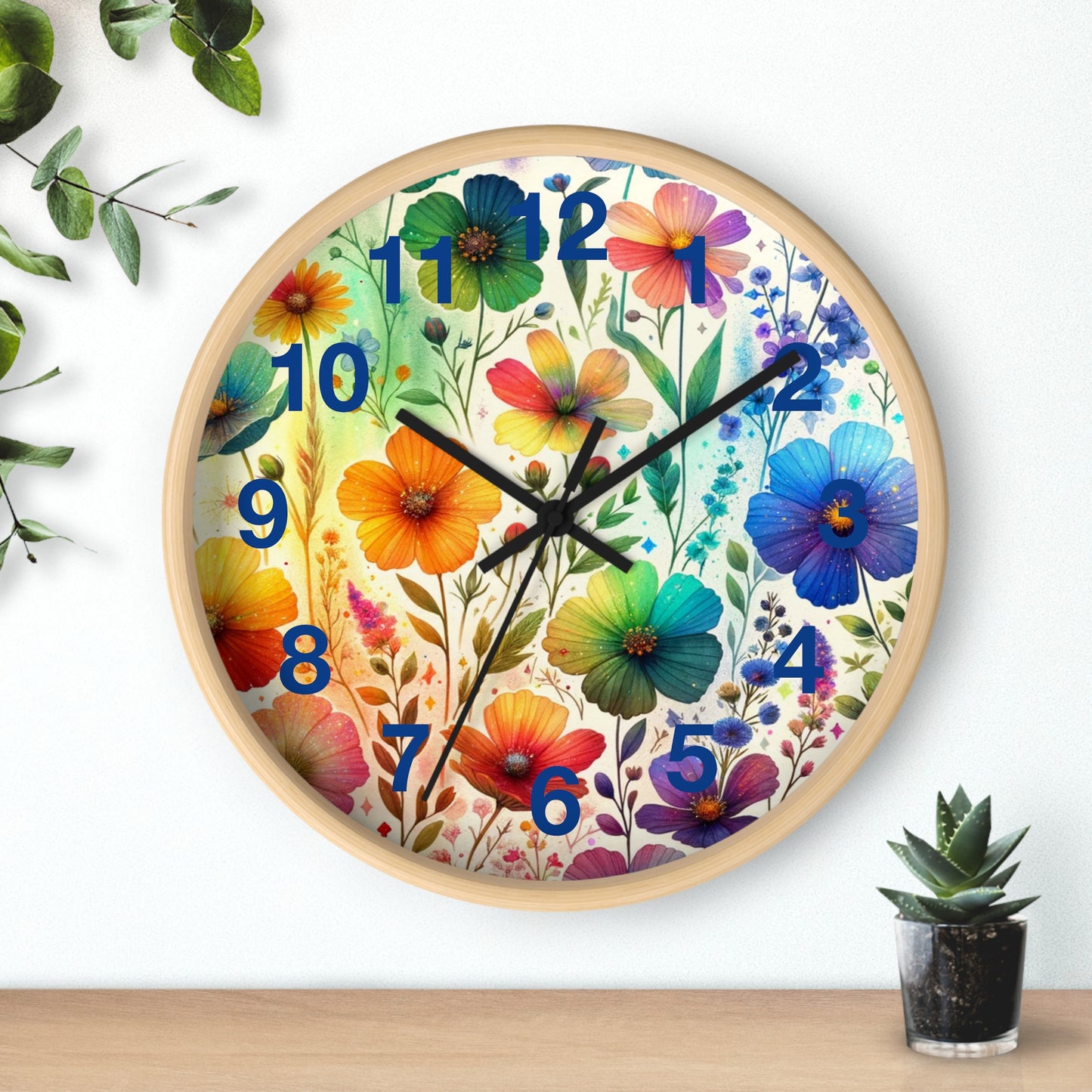 Wall Clock - FLOWERS