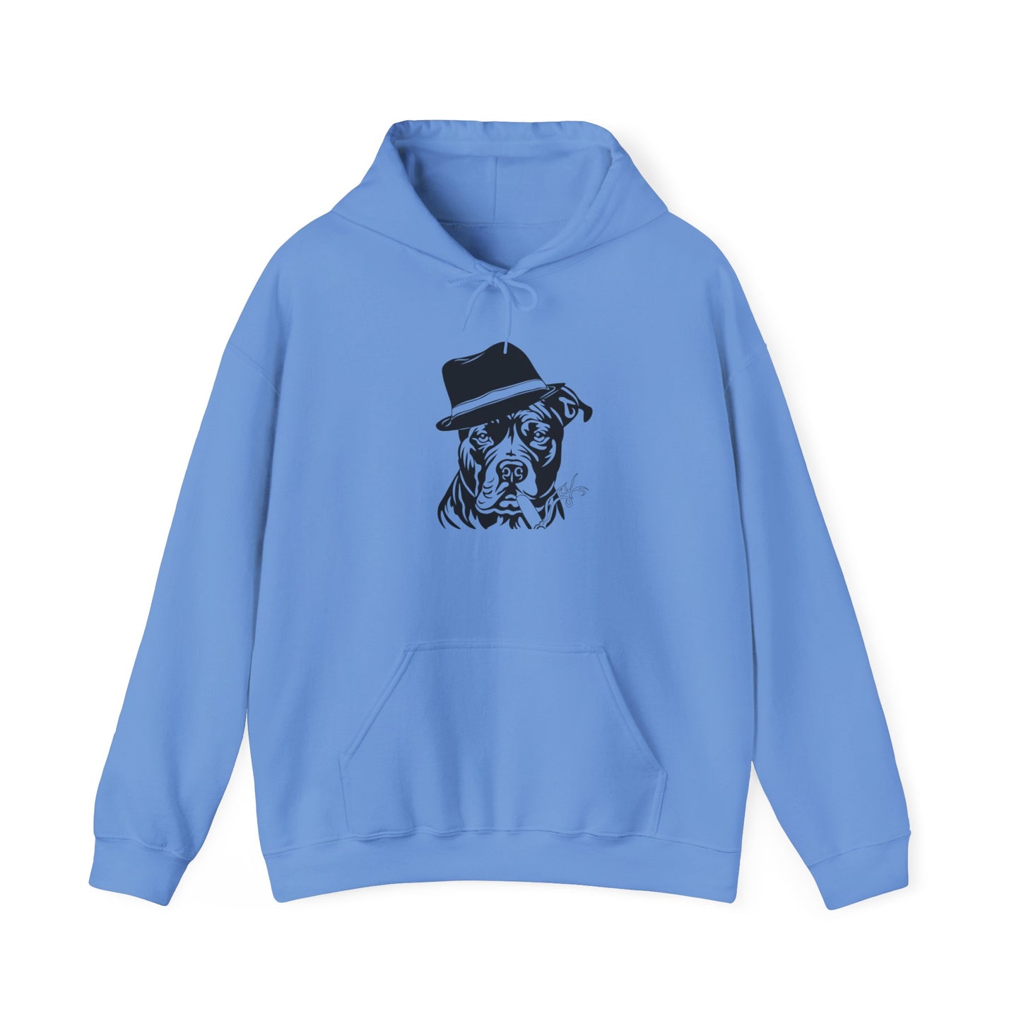 Unisex Heavy Blend™ Hooded Sweatshirt - Cigar Pitbull