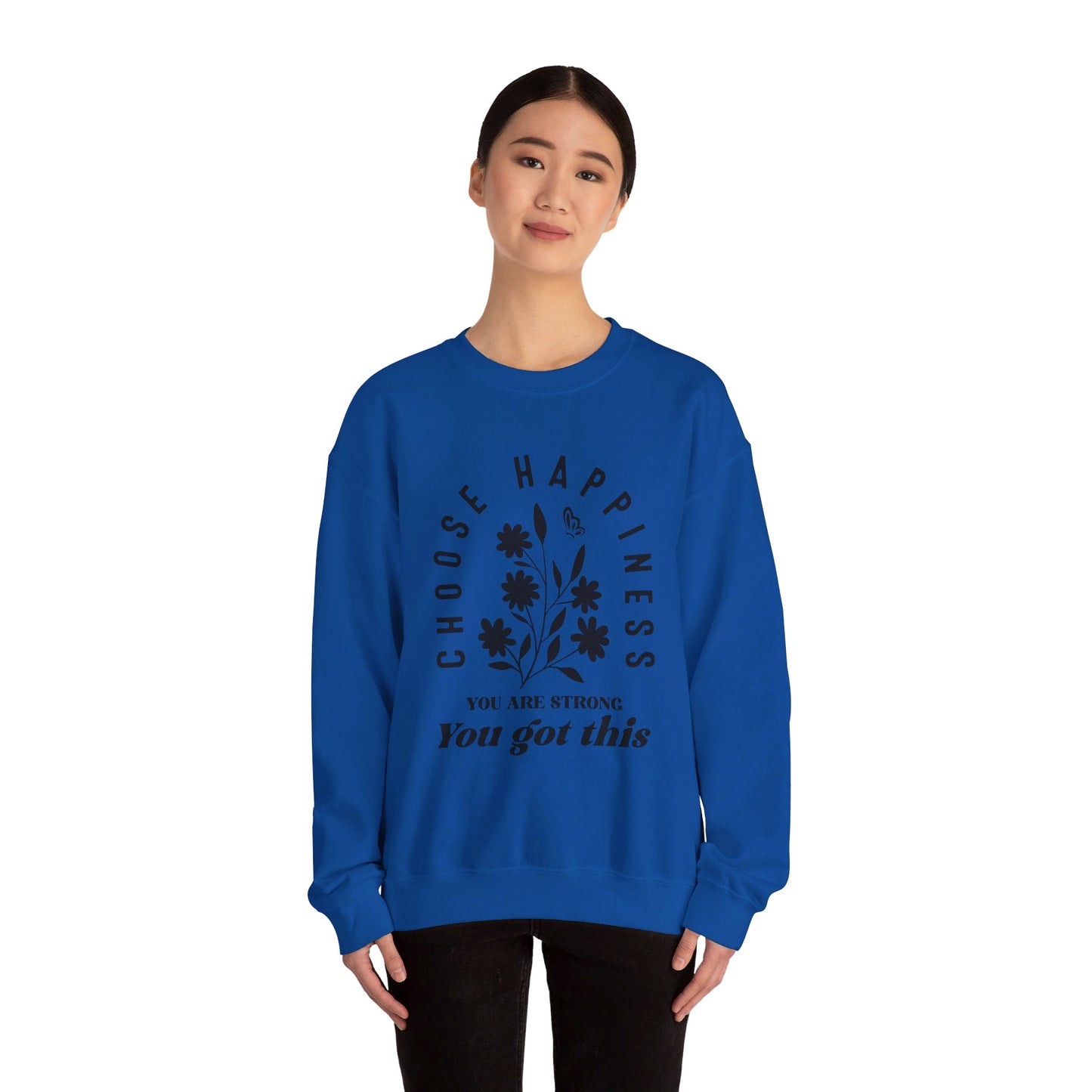 Unisex Heavy Blend™ Crewneck Sweatshirt - Choose Happiness