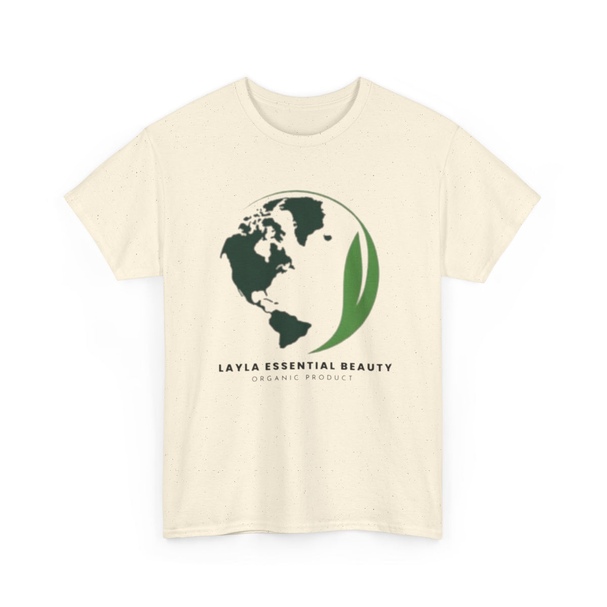 Layla Eco-Friendly Unisex Heavy Cotton Tee, Casual Wear, Sustainable Fashion, Gift for Nature Lovers, Earth Day Tee