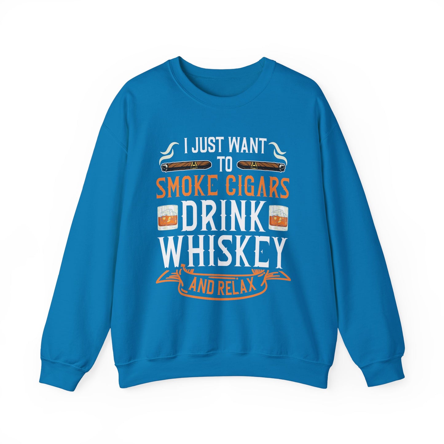 Unisex Heavy Blend™ Crewneck Sweatshirt - I just want to smoke