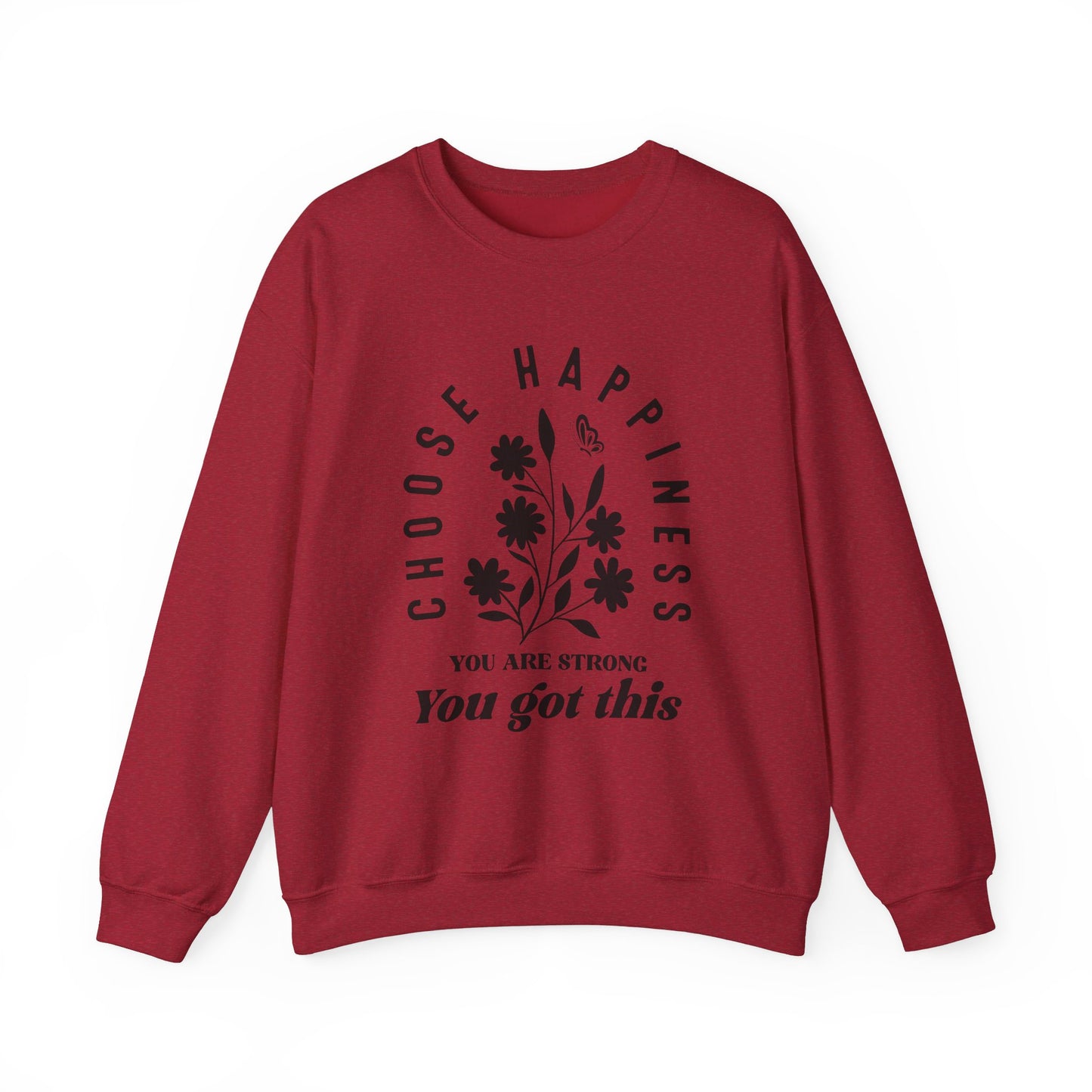 Unisex Heavy Blend™ Crewneck Sweatshirt - Choose Happiness