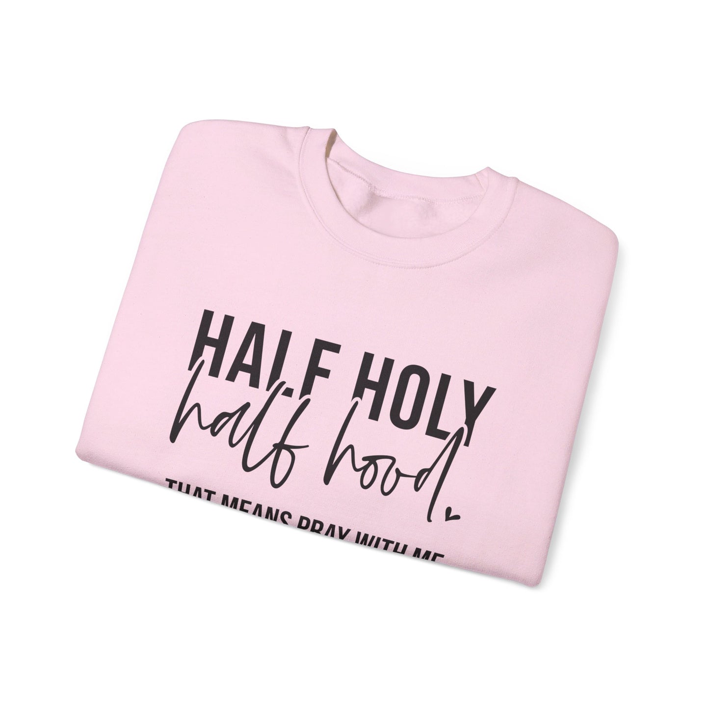 Unisex Heavy Blend™ Crewneck Sweatshirt - HALF HJOLY HALF HOOD