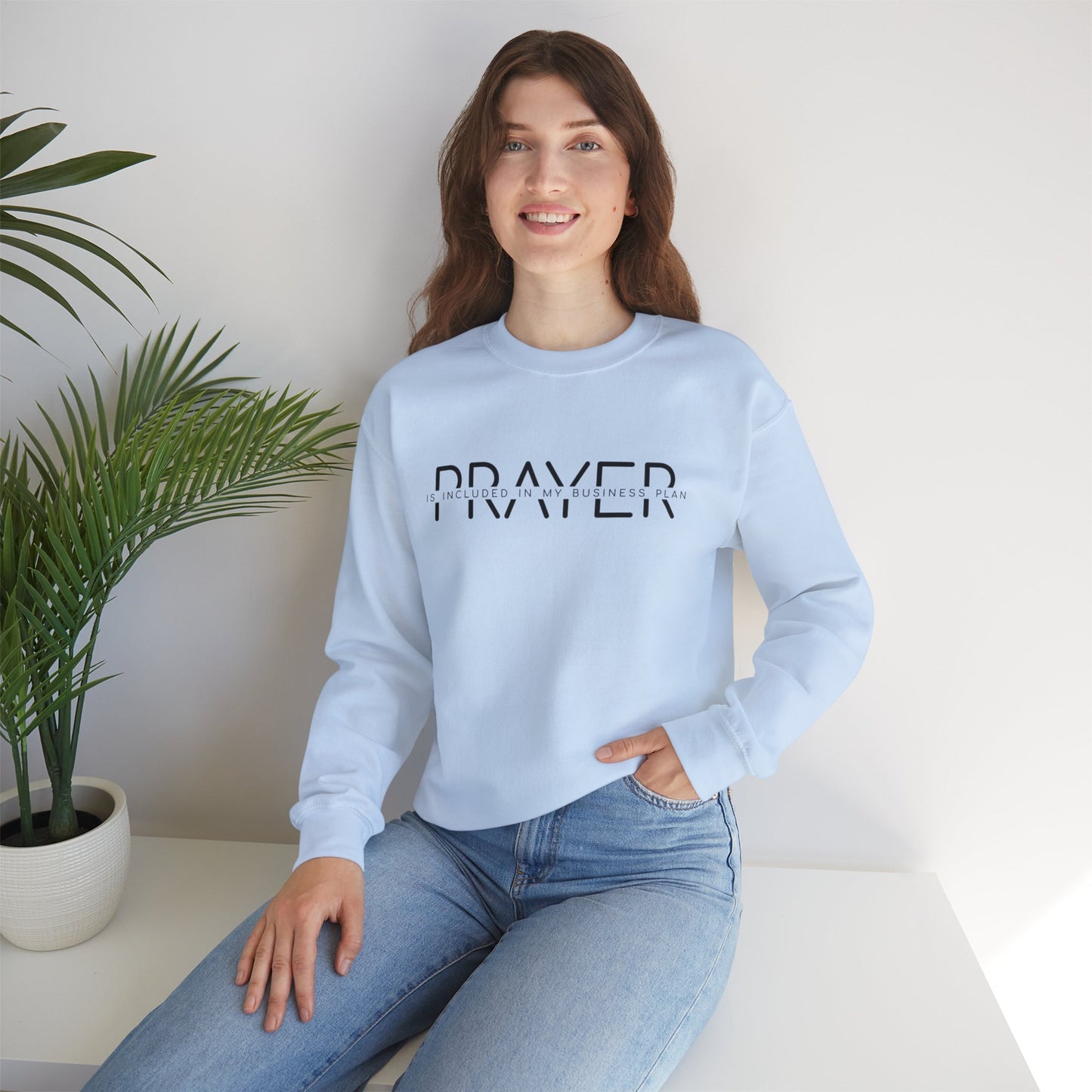 Unisex Heavy Blend™ Crewneck Sweatshirt - Prayer is included on my business plan