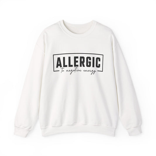 Unisex Heavy Blend™ Crewneck Sweatshirt - Allergic to Negative Energy