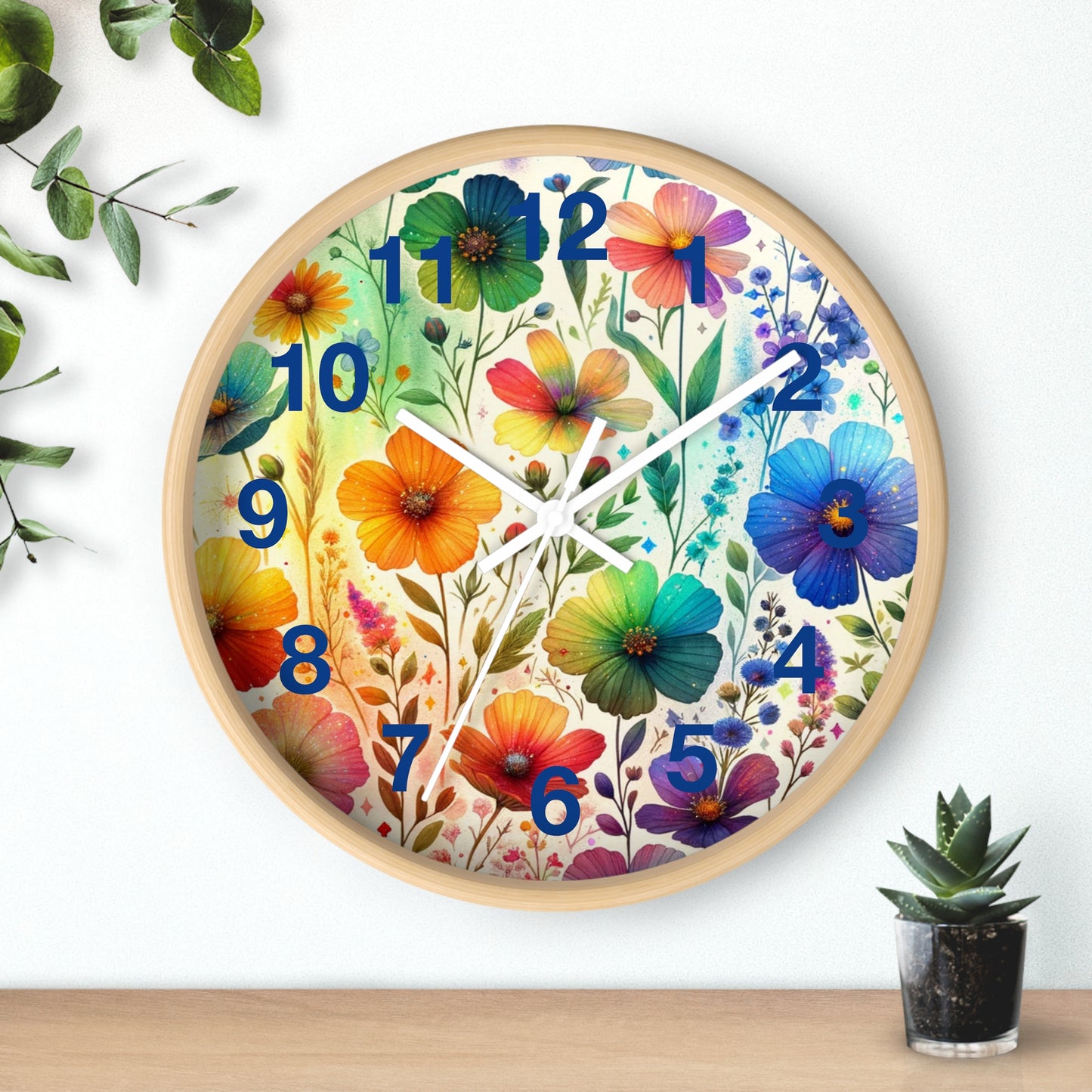 Wall Clock - FLOWERS