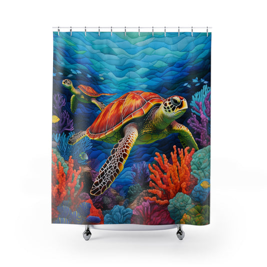 Shower Curtains - Turtle