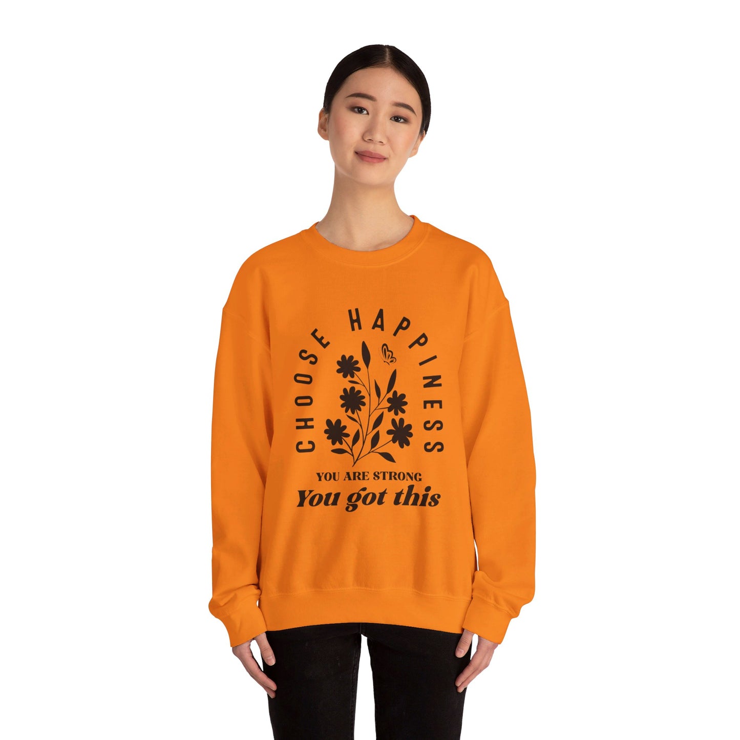 Unisex Heavy Blend™ Crewneck Sweatshirt - Choose Happiness