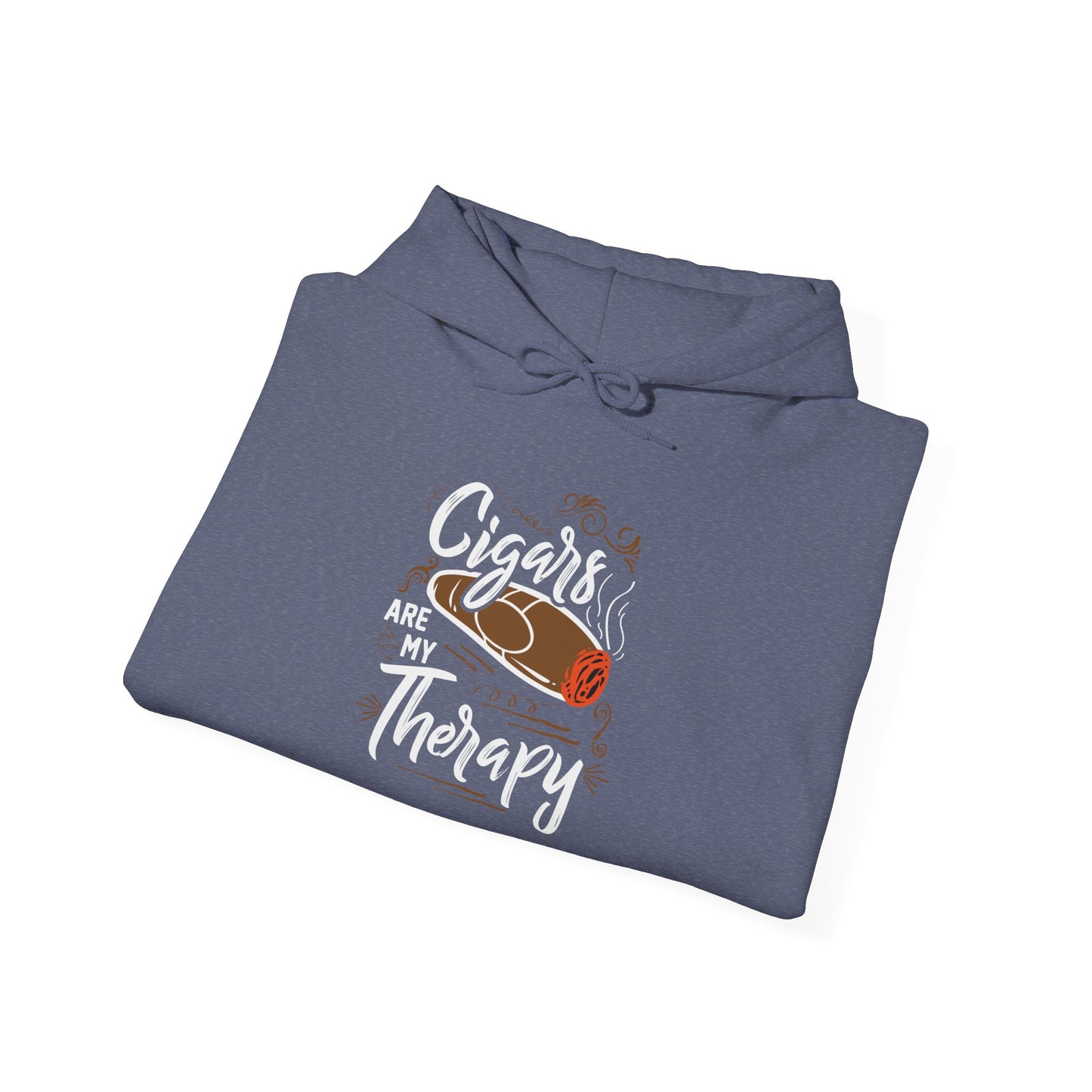 Unisex Heavy Blend™ Hooded Sweatshirt - Cigar is my Therapy