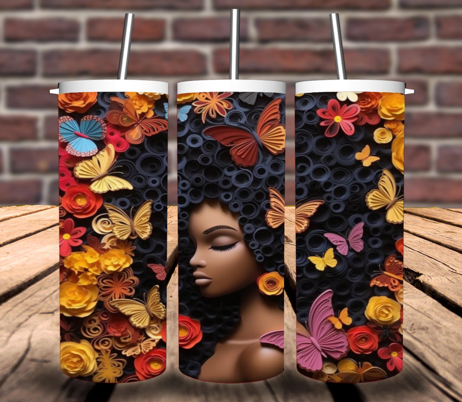 3D Flowers Tumbler Wrap Sublimation – Think Big Dream Big Publishing