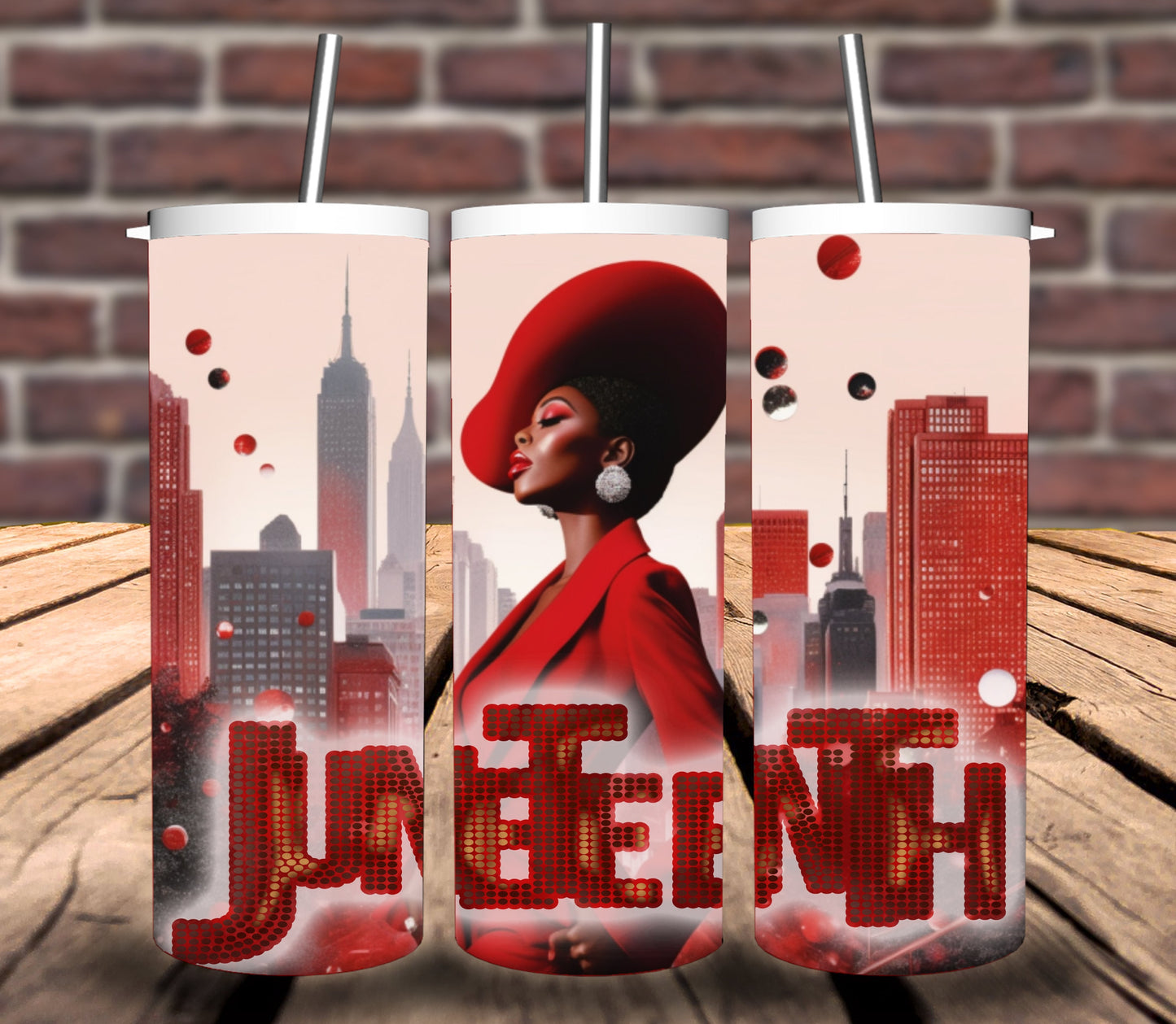 Juneteenth Red Sisterhood Bundle - 5 tumbler wraps