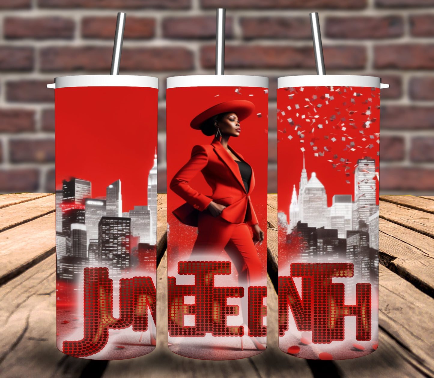 Juneteenth Red Sisterhood Bundle - 5 tumbler wraps